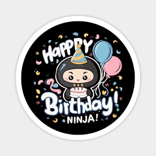 Cute Birthday Ninja Magnet